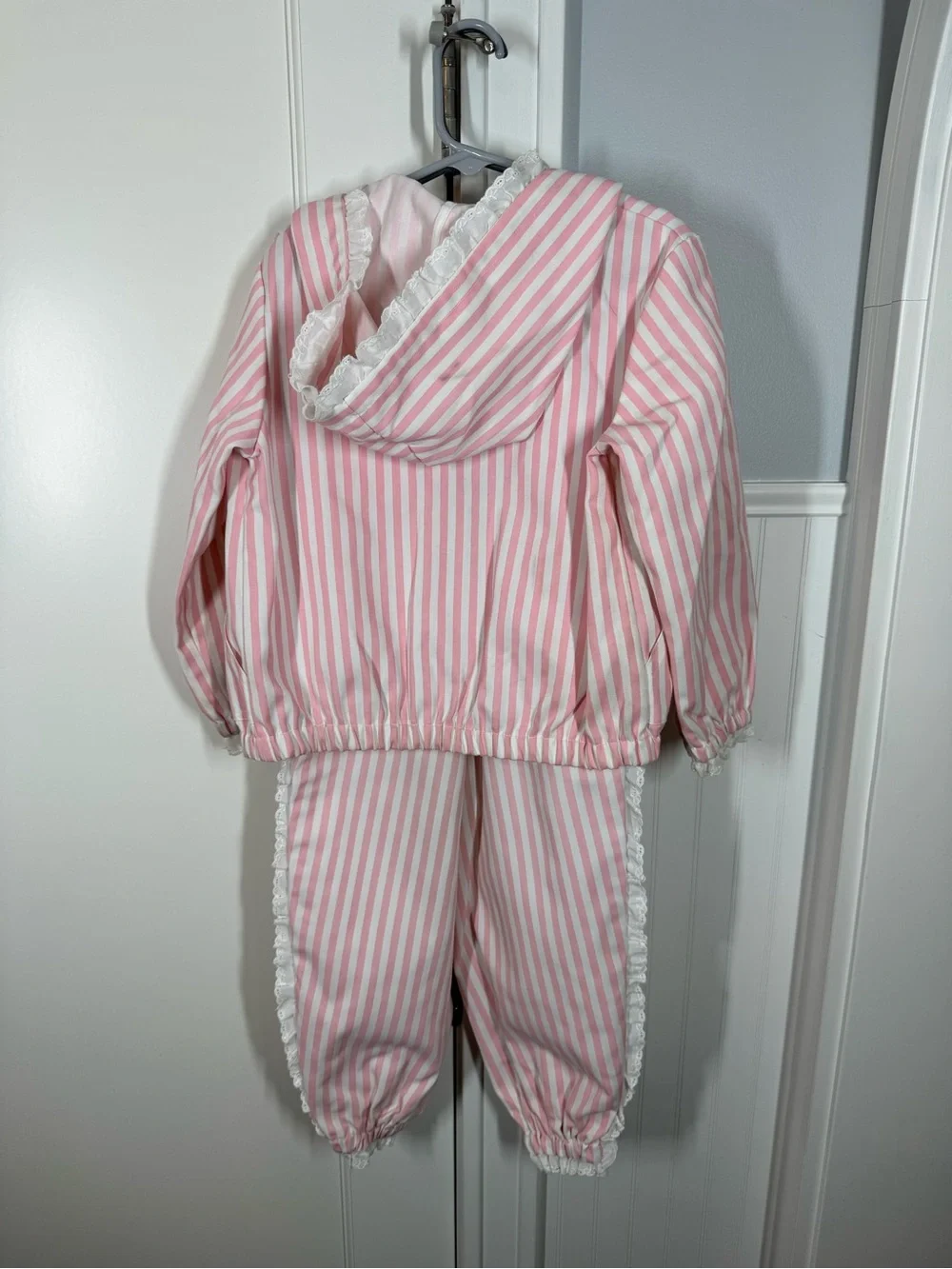 Vintage Ellen Miklas Watermelon Overalls Jacket Set Made in USA Kidcore Size 5
